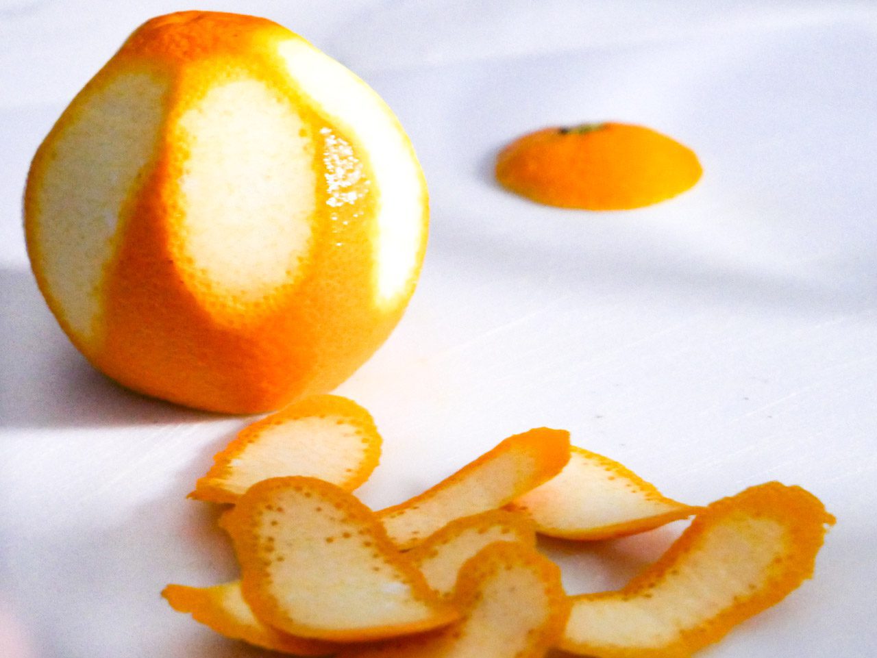 Blood orange peeled