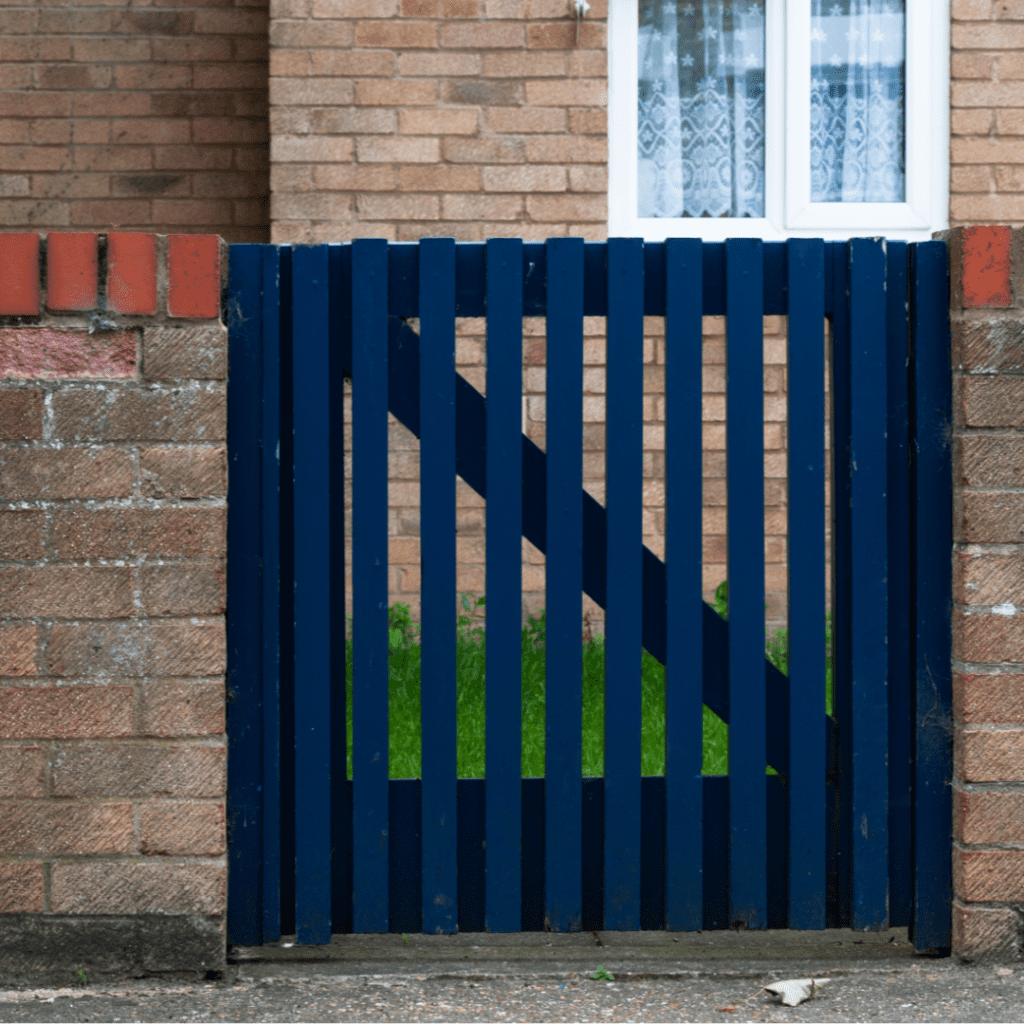 Creating distance with a gate depicted