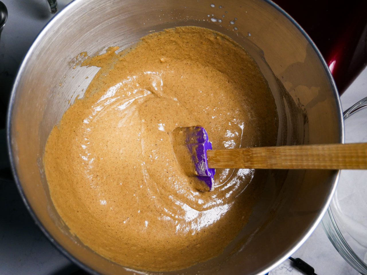 Gingerbread cupcake batter